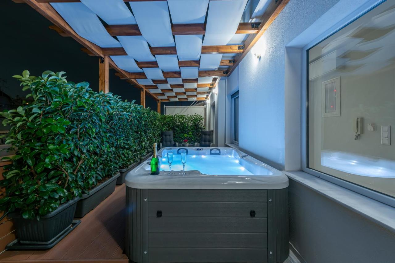 Ferienwohnung Acropolis Divine Penthouse Athen Exterior foto