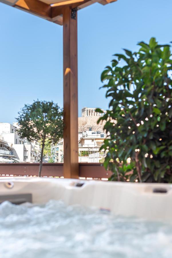 Ferienwohnung Acropolis Divine Penthouse Athen Exterior foto