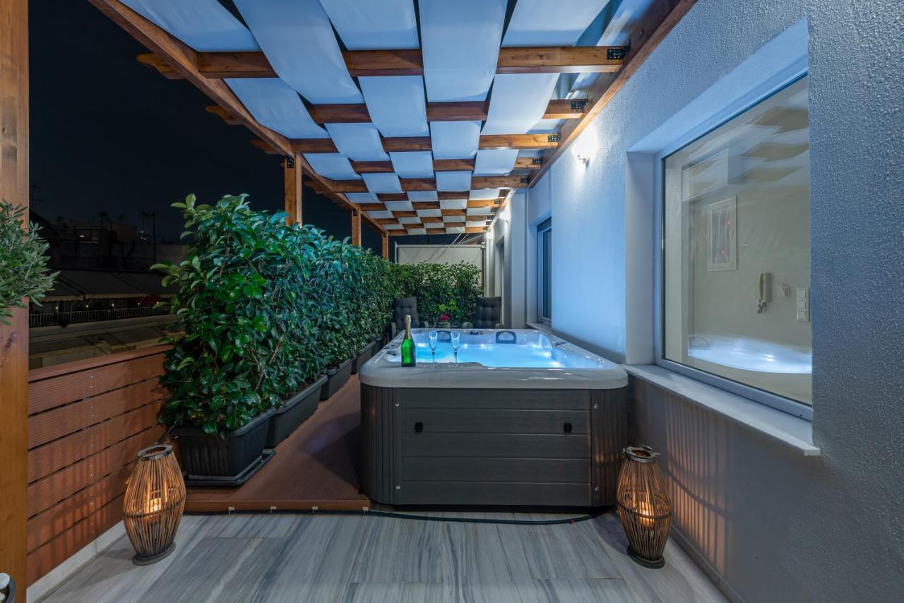 Ferienwohnung Acropolis Divine Penthouse Athen Exterior foto